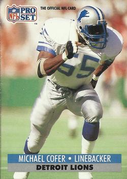 Michael Cofer Detroit Lions 1991 Pro set NFL #150